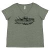 Curvy Collection Women's Fine Jersey V-Neck Tee Thumbnail