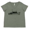 Curvy Collection Women's Fine Jersey V-Neck Tee Thumbnail