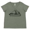 Curvy Collection Women's Fine Jersey V-Neck Tee Thumbnail