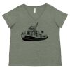 Curvy Collection Women's Fine Jersey V-Neck Tee Thumbnail