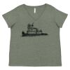Curvy Collection Women's Fine Jersey V-Neck Tee Thumbnail