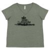 Curvy Collection Women's Fine Jersey V-Neck Tee Thumbnail