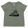 Curvy Collection Women's Fine Jersey V-Neck Tee Thumbnail