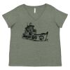 Curvy Collection Women's Fine Jersey V-Neck Tee Thumbnail