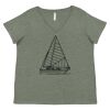 Curvy Collection Women's Fine Jersey V-Neck Tee Thumbnail