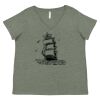 Curvy Collection Women's Fine Jersey V-Neck Tee Thumbnail