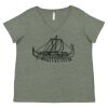 Curvy Collection Women's Fine Jersey V-Neck Tee Thumbnail