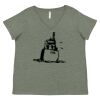Curvy Collection Women's Fine Jersey V-Neck Tee Thumbnail