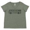 Curvy Collection Women's Fine Jersey V-Neck Tee Thumbnail