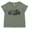 Curvy Collection Women's Fine Jersey V-Neck Tee Thumbnail