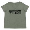 Curvy Collection Women's Fine Jersey V-Neck Tee Thumbnail