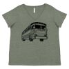 Curvy Collection Women's Fine Jersey V-Neck Tee Thumbnail