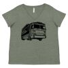 Curvy Collection Women's Fine Jersey V-Neck Tee Thumbnail