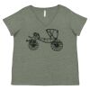 Curvy Collection Women's Fine Jersey V-Neck Tee Thumbnail