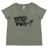 Curvy Collection Women's Fine Jersey V-Neck Tee Thumbnail