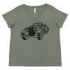 Curvy Collection Women's Fine Jersey V-Neck Tee Thumbnail