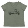 Curvy Collection Women's Fine Jersey V-Neck Tee Thumbnail