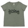 Curvy Collection Women's Fine Jersey V-Neck Tee Thumbnail