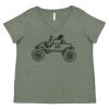 Curvy Collection Women's Fine Jersey V-Neck Tee Thumbnail