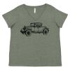 Curvy Collection Women's Fine Jersey V-Neck Tee Thumbnail