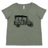 Curvy Collection Women's Fine Jersey V-Neck Tee Thumbnail