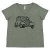 Curvy Collection Women's Fine Jersey V-Neck Tee Thumbnail