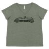 Curvy Collection Women's Fine Jersey V-Neck Tee Thumbnail