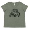 Curvy Collection Women's Fine Jersey V-Neck Tee Thumbnail