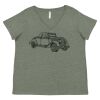 Curvy Collection Women's Fine Jersey V-Neck Tee Thumbnail