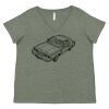 Curvy Collection Women's Fine Jersey V-Neck Tee Thumbnail