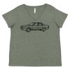 Curvy Collection Women's Fine Jersey V-Neck Tee Thumbnail