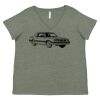 Curvy Collection Women's Fine Jersey V-Neck Tee Thumbnail