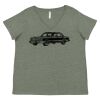 Curvy Collection Women's Fine Jersey V-Neck Tee Thumbnail