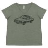 Curvy Collection Women's Fine Jersey V-Neck Tee Thumbnail