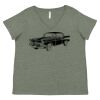 Curvy Collection Women's Fine Jersey V-Neck Tee Thumbnail