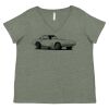 Curvy Collection Women's Fine Jersey V-Neck Tee Thumbnail