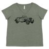 Curvy Collection Women's Fine Jersey V-Neck Tee Thumbnail