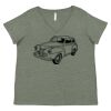 Curvy Collection Women's Fine Jersey V-Neck Tee Thumbnail