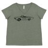 Curvy Collection Women's Fine Jersey V-Neck Tee Thumbnail