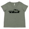 Curvy Collection Women's Fine Jersey V-Neck Tee Thumbnail