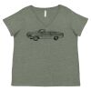 Curvy Collection Women's Fine Jersey V-Neck Tee Thumbnail