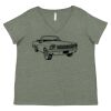 Curvy Collection Women's Fine Jersey V-Neck Tee Thumbnail