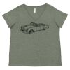 Curvy Collection Women's Fine Jersey V-Neck Tee Thumbnail