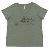 Curvy Collection Women's Fine Jersey V-Neck Tee Thumbnail