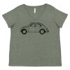 Curvy Collection Women's Fine Jersey V-Neck Tee Thumbnail