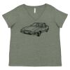Curvy Collection Women's Fine Jersey V-Neck Tee Thumbnail