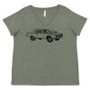 Curvy Collection Women's Fine Jersey V-Neck Tee Thumbnail