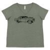 Curvy Collection Women's Fine Jersey V-Neck Tee Thumbnail