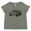 Curvy Collection Women's Fine Jersey V-Neck Tee Thumbnail
