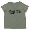 Curvy Collection Women's Fine Jersey V-Neck Tee Thumbnail